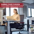 thumbnail image 3 of OULII 2Pcs Memory Sponge Arm Pillows Dark Red for Office and Gaming Chair Armrest, 3 of 8