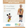 thumbnail image 3 of Disney Mickey Mouse Little Boys T-Shirt and Mesh Shorts Outfit Set Infant to Little Kid, 3 of 5