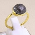 thumbnail image 4 of Earth Gems Jewelry Tourmaline Quartz Ring Sterling Silver Ring Quartz Silver Handmade Ring for Women's, 4 of 5
