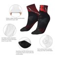 thumbnail image 3 of Uemuo Mysterious Hooded Wolf Printed Crew Socks, Moisture-Wicking Socks, Athletic Socks for Men Breathable Cushion Socks Casual Sport Socks for Running Traveling, 3 of 6