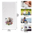 thumbnail image 2 of Ryvnso Horse and Bird Hand Towels Set for Bathroom Cotton Face Towel Decorative 15.5x29.5 inch, 2 of 7