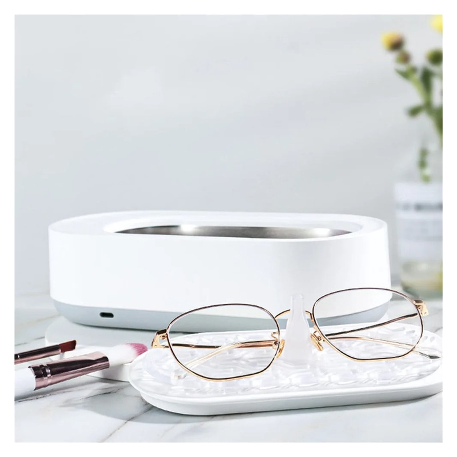 Portable Ultrasonic Cleaner Glasses Watch Jewelry Cleaning Machine Jewelry Denture Household Cleaner