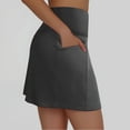 thumbnail image 4 of 20" Knee Length Skorts Skirts For Women with Pockets Golf Tennis Skirt High Waisted Athletic Skorts Built-In Shorts Casual Summer Athletic Stretch Dress Gym Traning Track Joggers Skorts 2025 Summer, 4 of 7