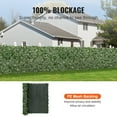 thumbnail image 3 of Ivy Privacy Fence 59 x 98 Inch Artificial Green Wall Screen Greenery Fence with Mesh Backing Strengthened Joint Faux Hedges Vine Leaf Decoration for Outdoor Garden Yard Balcony, 3 of 6