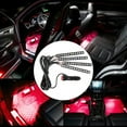 thumbnail image 3 of Luz interior del coche, 12 V, 4 x 12 SMD, tira de luces LED RGB para coche, luz ambiental diseñada a medida, 3 of 4