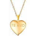 thumbnail image 2 of Collar Relicario Dos Fotos Te Amo Acero Inoxidable, 2 of 2