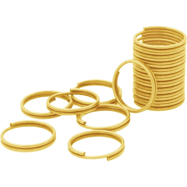20mm Gold split rings bulk split rings Double rings Split jump rings Double  Loop Rings key rings key chain ring Jewelry Findings