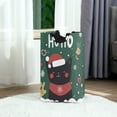 thumbnail image 6 of Yayeee Freestanding Laundry Hamper with Handle Collapsible Large Storage Basket for Clothes, Christmas Cat, 6 of 7