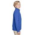 thumbnail image 3 of Team 365 TT31HY Youth Zone Sonic Heather Performance Quarter-Zip Pullolver-Sport Royal Heather-S, 3 of 3