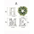 thumbnail image 4 of Wood Home Sign for Wall Decor Wooden Home Letters with Wreath Artificial Eucalyptus Modern Decorative Hanging Decor Farmhouse Home Sign for Living Room Kitchen Housewarming Decoration  Gifts, 4 of 5