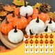 thumbnail image 1 of Xihbxyly Mini Calabazas Decorativas, Calabazas de Espuma Realistas de Otoño, Paquete de 12, Colores Blanco y Amarillo, Tamaño Pequeño, Decoración para El Hogar y El Jardín, Temáticas de Halloween y A, 1 of 6
