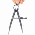 thumbnail image 3 of 6 Inch Adjustable Lockable Steel Divider Wing Leather Compass, 3 of 5