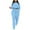 Sky Blue, variant on Womens Fall Plus Top Sets Outfit Womens Fashion Spring/Summer Women's Multi Color Combination Dress With Belt
