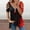 Red, variant on Aligament T-Shirts For Women Western Shirt Zipper Pullover Short Sleeve Color Block V Neck Fashion Casual Top Color Blocking Print T Shirt Size S