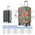 thumbnail image 6 of Lsque Peacock Feathers And Flowers Printed Luggage Cover, Travel Luggage Protector,Scratch and Dirt Resistant, Fits 18-32 Inch Luggage - X-Large, 6 of 9