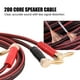 thumbnail image 3 of Cable de altavoz de cobre puro Sincero tipo L Conectores banana 1 metro Rojo Negro, 3 of 10