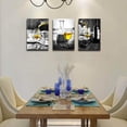 thumbnail image 6 of Kitchen Wall Art for Dining Room,Wine Painting Artwork Poster Black White Canvas yellow Wine In Cups Pictures For Home Decorations, 6 of 6