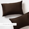 thumbnail image 5 of Comfort Canopy 2-Pack Pillowcase Set - Ultra Soft & Breathable, King, Chocolate, 5 of 10