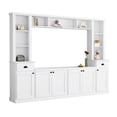 thumbnail image 4 of MAYEERTY Minimalist Entertainment Wall Unit - TV Stand for 75" TVs, Adjustable Shelves, 4 of 19