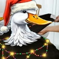 thumbnail image 6 of WYYP Christmas Duck Round Tablecloth Outdoor Fitted 100% Polyester Fiber Christmas Decoration with Elastic Edge White, 6 of 8