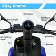 thumbnail image 5 of QEEKA Heavy-Duty All Terrain 4-Wheel Mobility Scooter, Blue, 500 lb Limit, 5 of 8