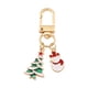 thumbnail image 1 of Llavero de metal con forma de muñeco de nieve y caramelo de árbol de Navidad | Llavero festivo | Abalorio de aleación para rellenar calcetines y pequeños regalos | Incluye 1 llavero, 1 of 2