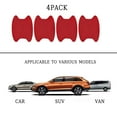 thumbnail image 3 of 4PCS Car Door Handle Sticker, Carbon Fiber Anti-Scratches Car Door Cup Protector, Non-Marking Auto Door Handle Protective Film, Universal for Most Car Handles,Wine Red, 3 of 5