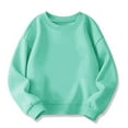 thumbnail image 2 of XQYLOS Boys And Girls Spring Autumn And Winter Models Thickened Solid Color Round Neck Long Sleeved Tops Drop Shoulder Sweater, 2 of 4