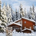 thumbnail image 5 of Winter House Flags for Outdoor Decoration, Grey Let it Snow Snowman Large Yard Flag, Decorative Christmas Xmas Seasonal Farmhouse Holiday Outside Decor 12x18 Inch Vertical Double Sided, 5 of 7