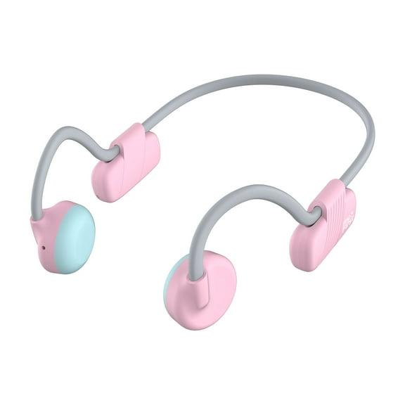 myFirst Headphones BC Wireless Lite - New Pink Bone Conduction, Open Ear Bluetooth For Kids - Cotton Candy