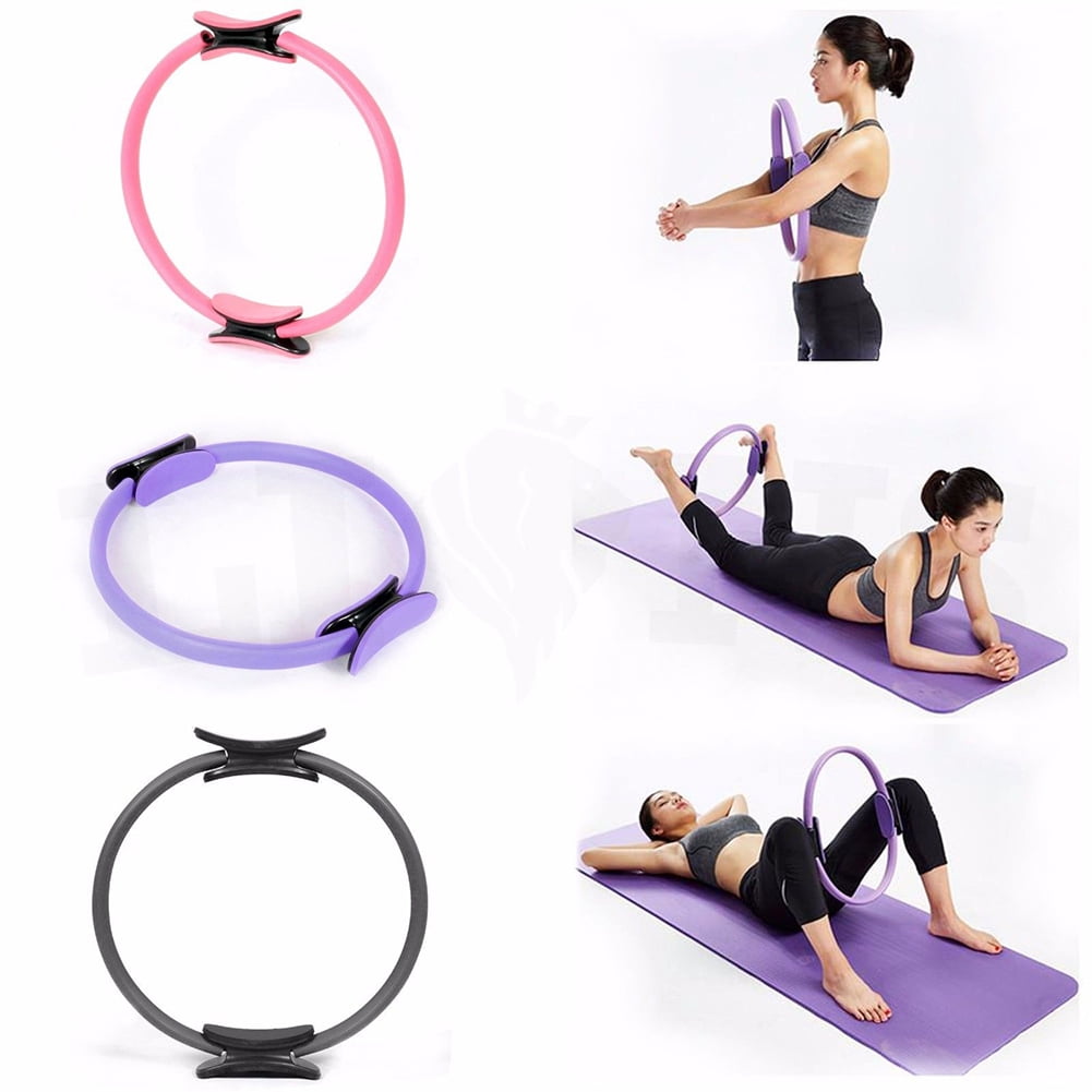 Aerobic Resistance Pilates Ring Circle Gymnastic Fitness Wheel Handle Yoga RinVC 