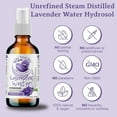 thumbnail image 3 of Pure Lavender Water Hydrosol 100% Natural Skin Hair Face Aromatherapy Toner, 3 of 9