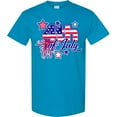 thumbnail image 3 of Inktastic 4th of July Fireworks Stars and American Flag T-Shirt, 3 of 5