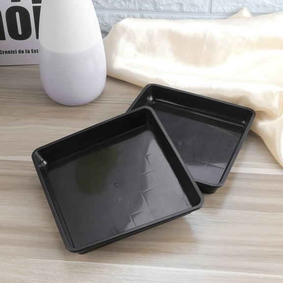SWETRACE Plastic Plant Tray for Flowerpot Indoor and Outdoor 10Pcs 5.9x5.9x1.1In