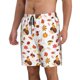 thumbnail image 2 of Balery Autumn Maple Leaf with Hedgehog Traje de Baño Estilo Hawaiano para Hombre, Shorts de Secado Rápido con Bolsillos-Medium, 2 of 6
