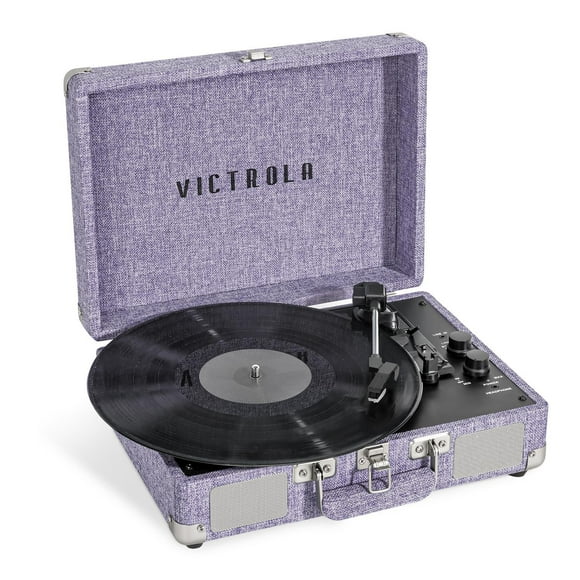Victrola Journey+ Signature Bluetooth Suitcase Record Player - Linen Purple