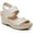 Almond Milk Canvas, variant on LifeStride Womens Delta Slingback Ankle Strap Wedge Sandals
