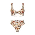 thumbnail image 4 of Rocae Thanksgiving Food for Bikini Set for Women Two Piece Sexy High Swimsuits Split Crossover Bikini XX-Large, 4 of 9