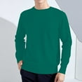thumbnail image 2 of Afdoent Men's Crewneck Sweater Winter Long Sleeve Solid Color Casual Business Pullover Knit Top Sweater For Men, 2 of 4