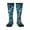 2 Black-1, variant on Machinery Road Construction print thigh-high socks, crafted for both men and women with a stretchy, high-opaque design perfect for daily wear
