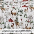 thumbnail image 5 of Southshore Fine Living, Inc. Christmas Comforter Queen Size with 2 Pillow Shams - White Christmas, 5 of 9