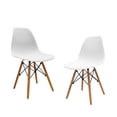 thumbnail image 2 of Set de 2 sillas MINIMALISTAS COLOR blanco HOMEASY, 2 of 6