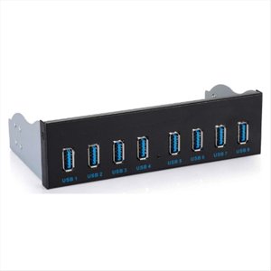 8 Port USB Hub USB3 5.25 USB 3.0 Fendeurs de panneaux avant USB 3.0 Hub pour PC USB-HUB Plusieurs USB3.0 HUB Moyeux de diviseur