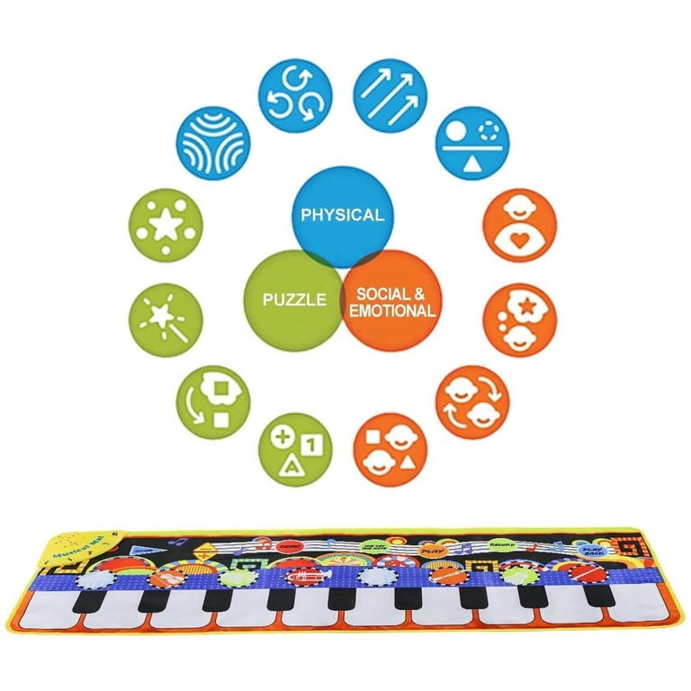 Somnr Piano Play Music Mat for Kids, 43 Inches photo 3