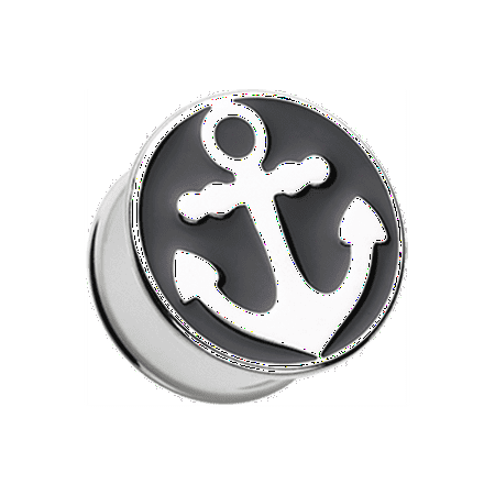 

Classic Sailor Anchor Double Flared Ear Gauge Plug