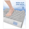 thumbnail image 3 of Non-Slip Bath Mat 40x60cm, Absorbent Bathroom Rug, Fluffy Microfiber Shower Mat, Machine Washable, Durable Floor Mat Bath Mat (Gray), 3 of 5