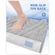 thumbnail image 3 of Non-Slip Bath Mat 40x60cm, Absorbent Bathroom Rug, Fluffy Microfiber Shower Mat, Machine Washable, Durable Floor Mat Bath Mat (Gray), 3 of 5