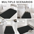 thumbnail image 6 of Smiry Memory Foam Bathroom Rugs 36x24, Soft Absorbent Bath Rugs, Non-Slip Machine Washable Dry Bathroom Mat for Bathroom Floor, Black, 6 of 6