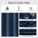 thumbnail image 4 of Cortinas opacas Joydeco, color azul vaquero, 183 x 183 cm, 100% opacas, 4 of 8