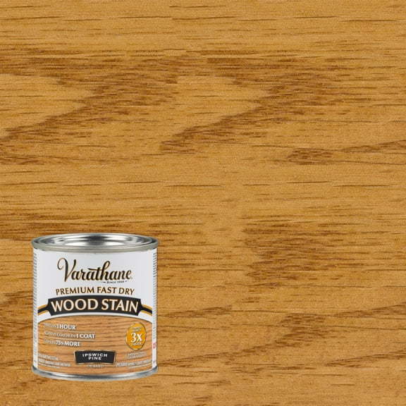 Ipswich Pine, Varathane Premium Fast Dry Wood Stain-262031, Half Pint